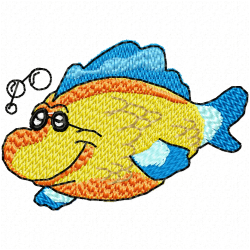Fishes Embroidery Design 9